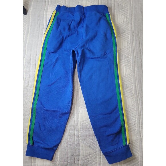Hanna Andersson Rainbow Stripe Jogger Sweatpants Kids 120 cm (6–7Y) Blue - Picture 4 of 5